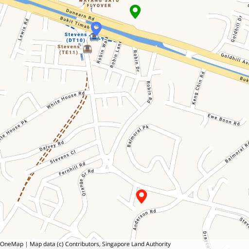 21 Anderson location map — Anderson Road, District 10