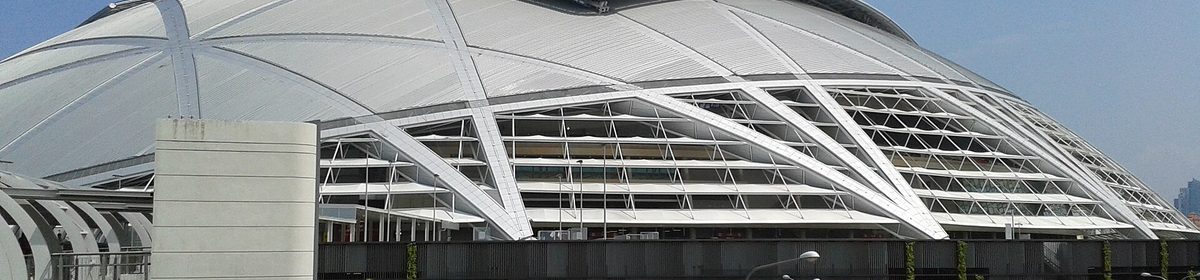 Singapore Sports Hub and National Stadium at Kallang