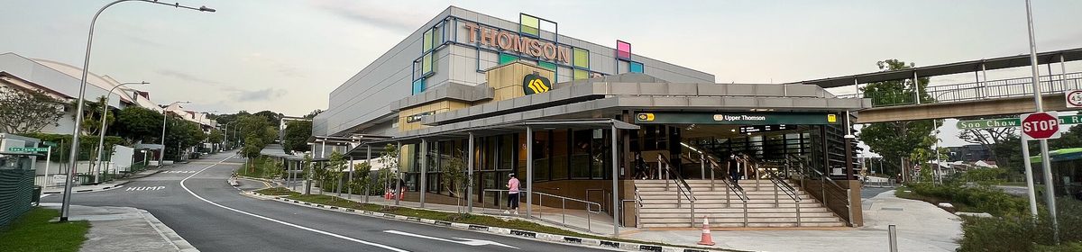 Upper Thomson MRT station entrance on the Thomson-East Coast Line