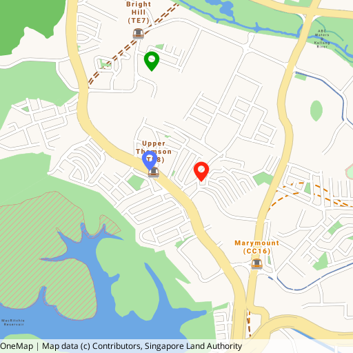 Artisan 8 location map — 8 Sin Ming Road, Upper Thomson