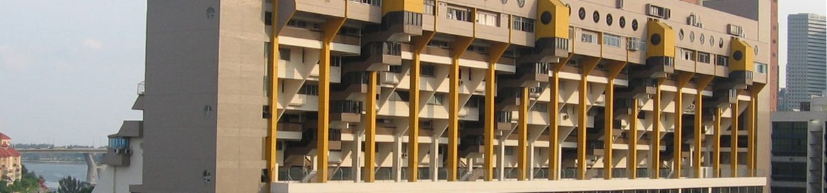 The conserved Golden Mile Complex showing its terraced, stepped facade