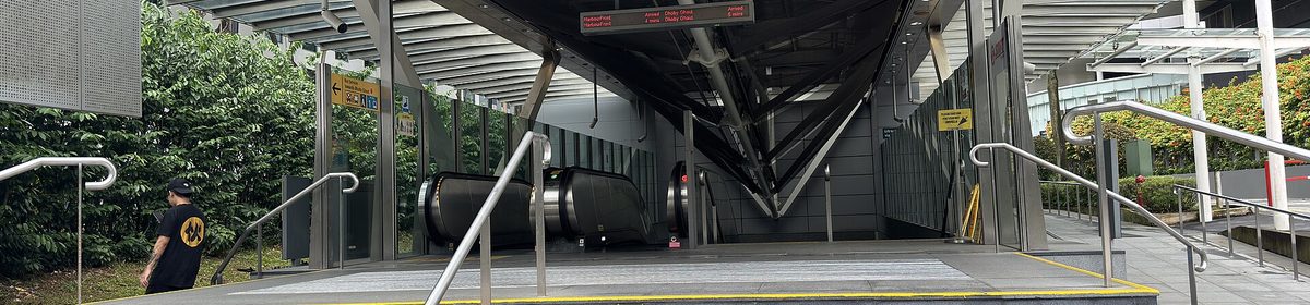 one-north MRT station entrance