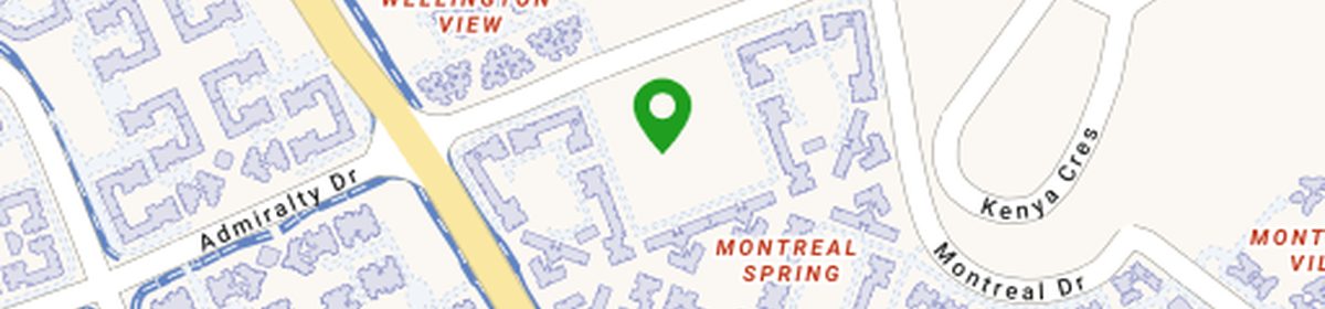 OneMap view of Wellington Primary School near Canberra Crescent