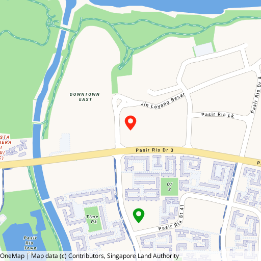 Coastal Cabana location map — Jalan Loyang Besar, near Pasir Ris MRT (EW1)