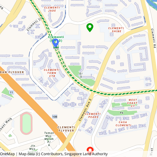 Elta location map — Clementi Avenue 1, with Clementi MRT and Pei Tong Primary