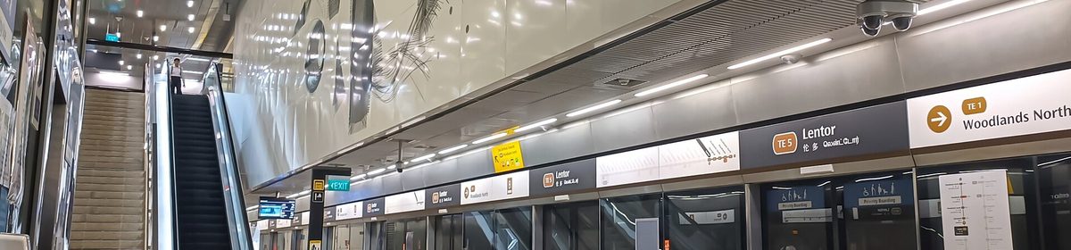 Lentor MRT station on the Thomson-East Coast Line
