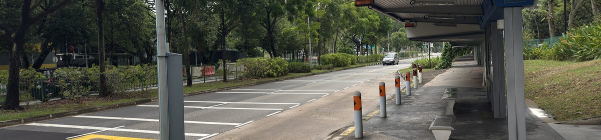 One-north MRT station entrance and bus stop