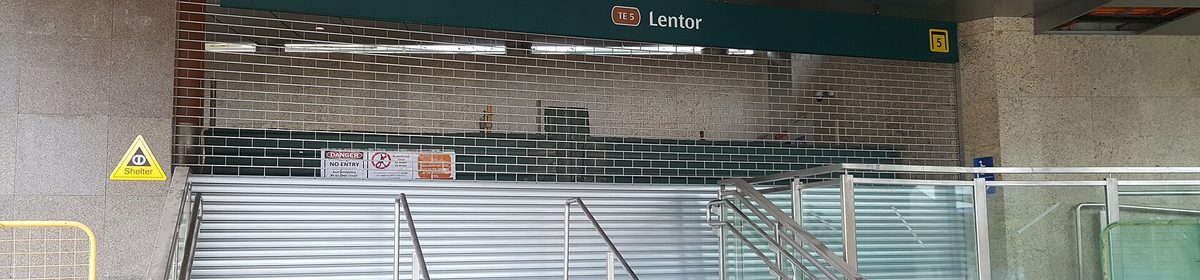 Lentor MRT station on the Thomson-East Coast Line