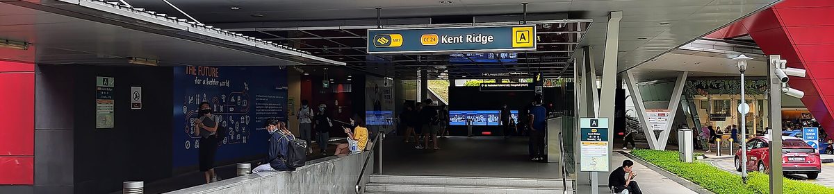 Kent Ridge MRT station entrance on the Circle Line