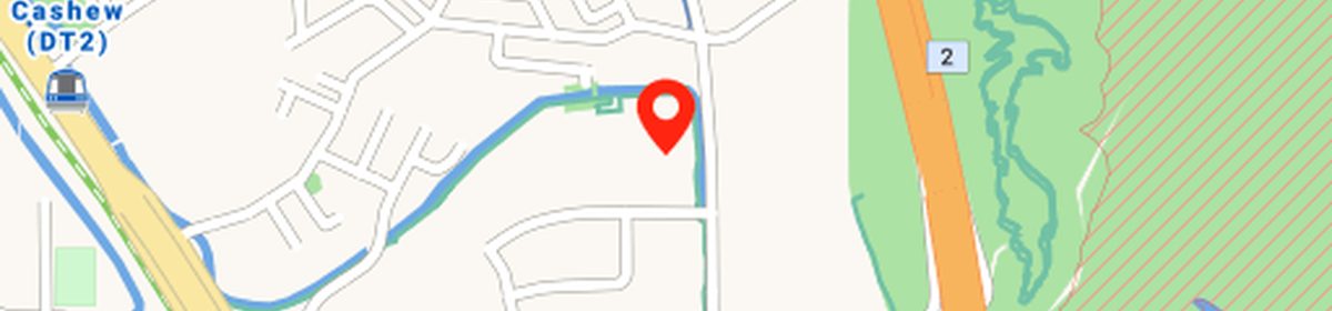 OneMap view of the Dairy Farm and Bukit Timah nature belt around Narra Residences