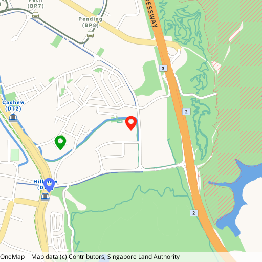 Narra Residences location map — Dairy Farm Walk, near Hillview MRT (DT3) and CHIJ Our Lady Queen of Peace