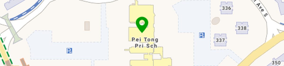 OneMap view of Pei Tong Primary School near Clementi Avenue 5