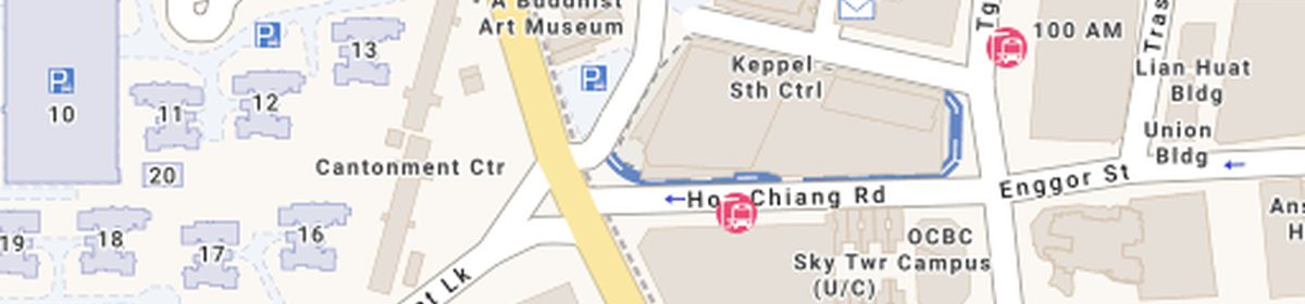 OneMap view of Cantonment Primary School near Newport Residences