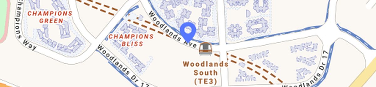 Woodlands South MRT station on the Thomson-East Coast Line