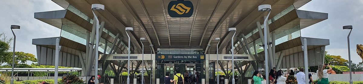 Marina South MRT station structure on the Thomson-East Coast Line