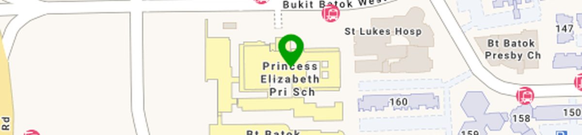 OneMap view of Princess Elizabeth Primary School near Tengah