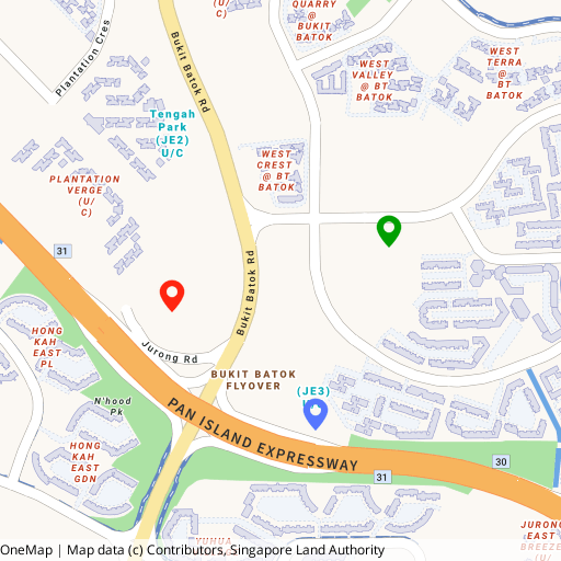 Otto Place location map — 20 Plantation Close, Tengah