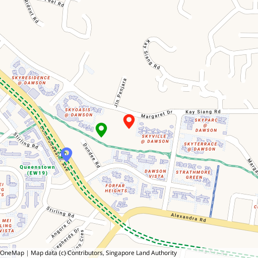 Penrith location map — Margaret Drive, Queenstown, beside Queenstown Primary School and a five-minute walk to Queenstown MRT (EW19)