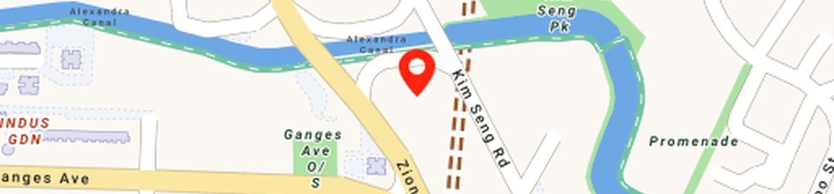 OneMap view of the Great World, Kim Seng and Zion Road precinct around Promenade Peak
