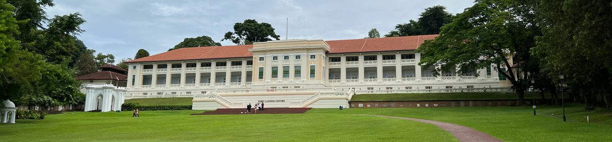 Fort Canning Park near River Modern