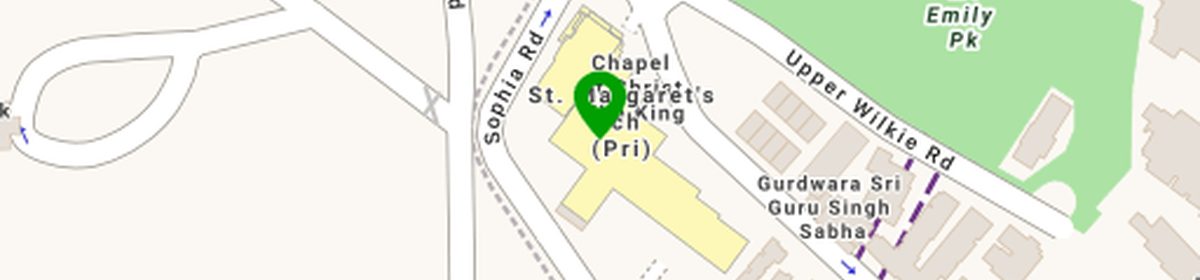 OneMap view of St Margaret's School near Sophia Road