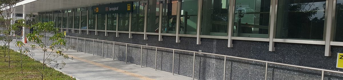 Springleaf MRT station entrance on the Thomson-East Coast Line