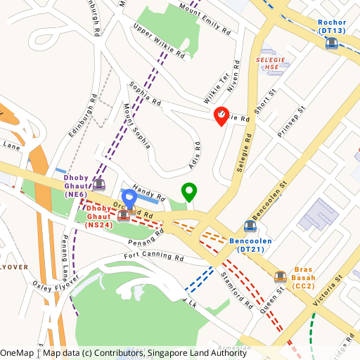 The Collective at One Sophia location map — 1 Sophia Road, District 9