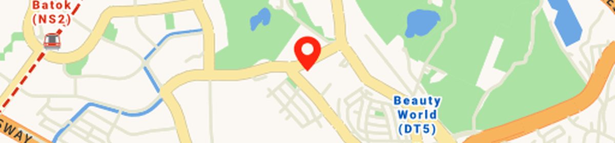 OneMap view of the Upper Bukit Timah precinct around Jalan Jurong Kechil and Beauty World