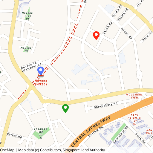 The Serra Residences location map — 7 Bassein Road, Novena MRT and SJI Junior