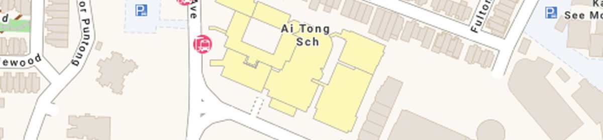 OneMap view of Ai Tong School at 100 Bright Hill Drive