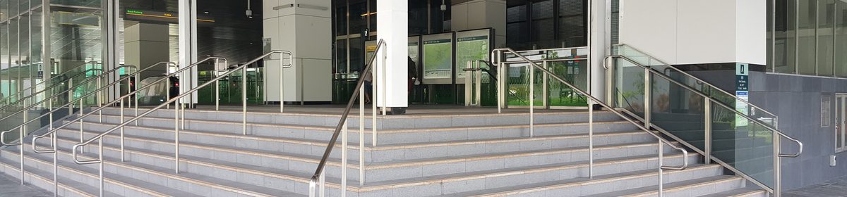 Fort Canning MRT station exterior entrance