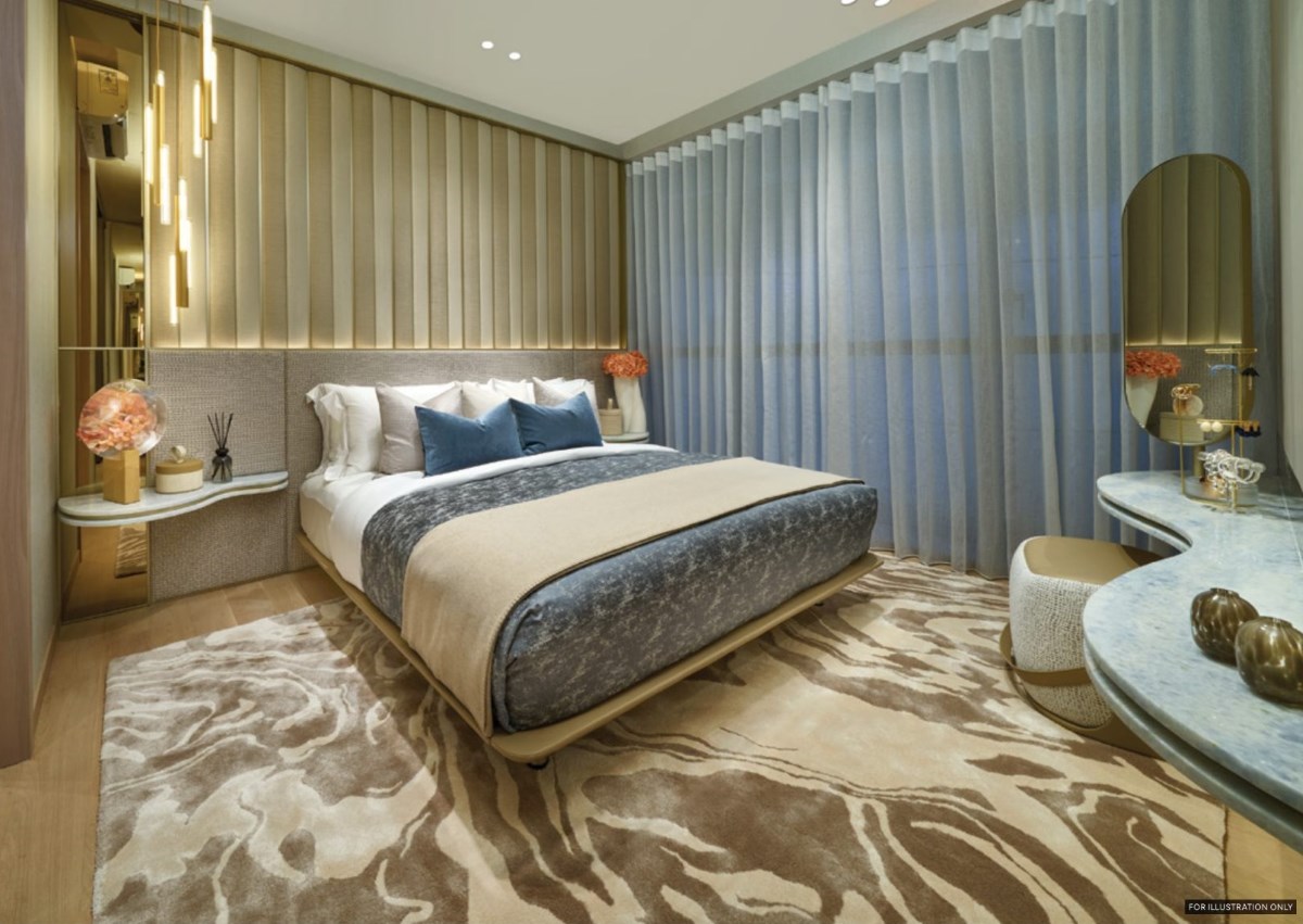 Union Square Residences showflat interior — a furnished bedroom