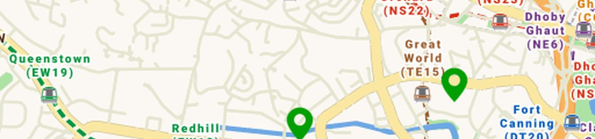 OneMap view of the nearest primary schools to UpperHouse At Orchard Boulevard