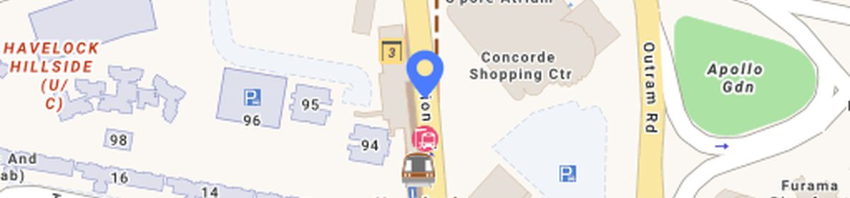 OneMap view of Havelock MRT (TE16) — the station Zyon Grand connects to